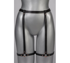 VoyeurX Leren Jarretel Insolence Rose Goud VoyeurX Leren Jarretel Insolence Rose Goud