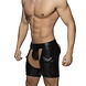 Addicted Korte Imitatie Leren Chaps Zwart ADF194 Addicted Korte Imitatie Leren Chaps Zwart ADF194