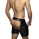 Addicted Korte Imitatie Leren Chaps Zwart ADF194 Addicted Korte Imitatie Leren Chaps Zwart ADF194