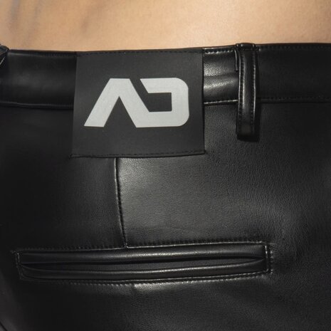 Addicted Imitatie Leren Cargo Pants Zwart ADF195