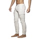 Addicted Imitatie Leren Cargo Pants Wit ADF195