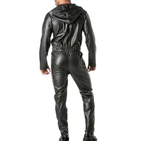 TOF Paris Imitatie Leren Jumpsuit Mecano TOF Paris Imitatie Leren Jumpsuit Mecano