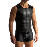 Manstore Imitatie Leren Tanktop M2418 Manstore Imitatie Leren Tanktop M2418