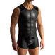 Manstore Imitatie Leren Tanktop M2418
