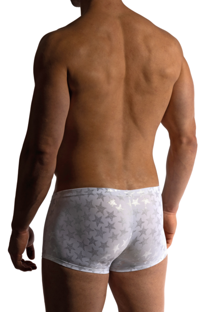 Manstore Boxershort Wit/Zilver M2421