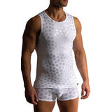 Manstore Tanktop Wit/Zilver M2421 Manstore Tanktop Wit/Zilver M2421