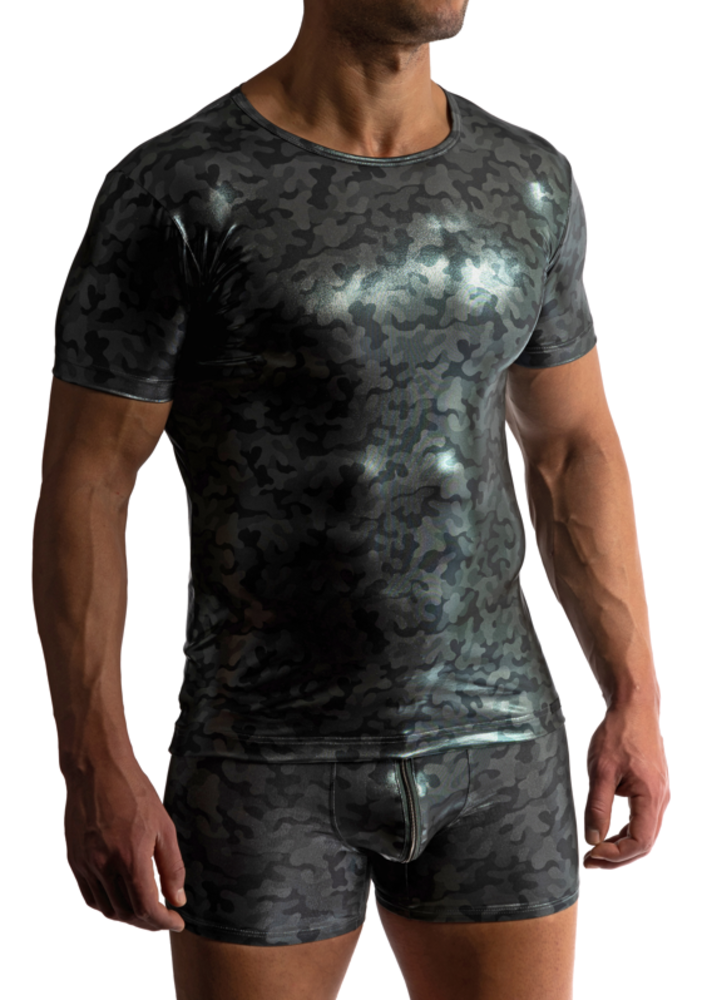 Manstore T-Shirt Metallic Groen M2414