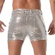 TOF Paris Glitter 5 Pocket Short Zilver TOF Paris Glitter 5 Pocket Short Zilver