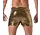 Glitter 5 Pocket Short Goud