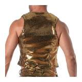 TOF Paris Glitter Chain Vest Goud TOF Paris Glitter Chain Vest Goud