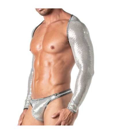 TOF Paris Glitter Bolero Zilver TOF Paris Glitter Bolero Zilver