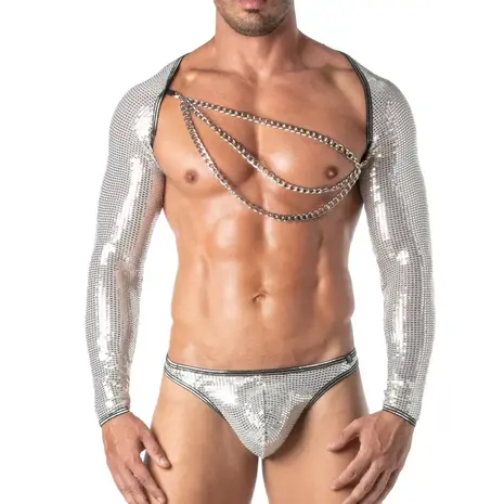 TOF Paris Glitter Bolero Zilver TOF Paris Glitter Bolero Zilver