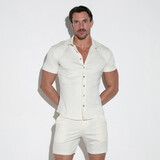 Code22 Slim Fit Blouse Wit Code22 Slim Fit Blouse Wit