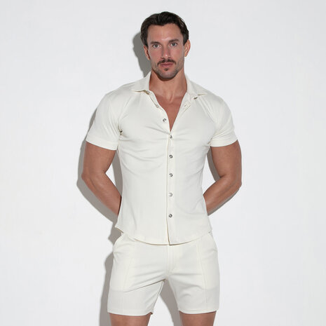 Code22 Slim Fit Blouse Wit Code22 Slim Fit Blouse Wit