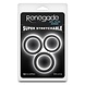 Tonga 3Pc Slim Cock Rings Zwart Tonga 3Pc Slim Cock Rings Zwart
