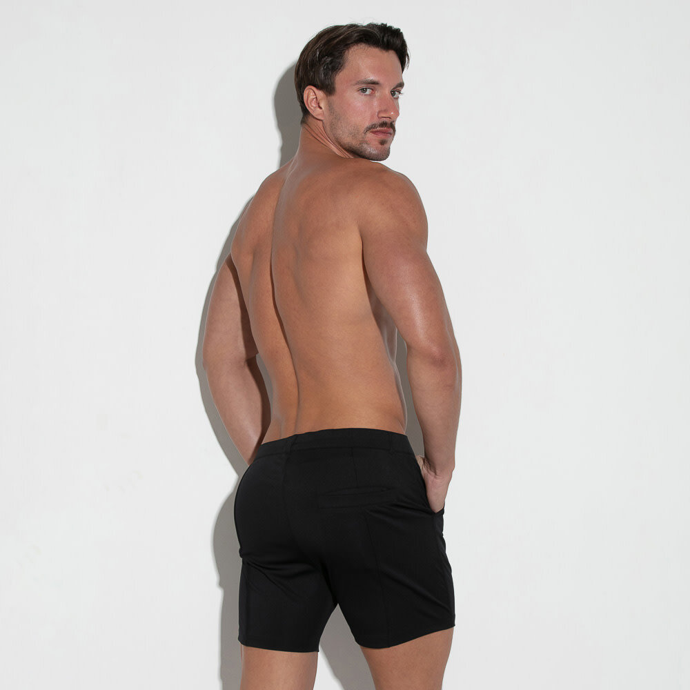 Code22 Slim Fit Short Zwart