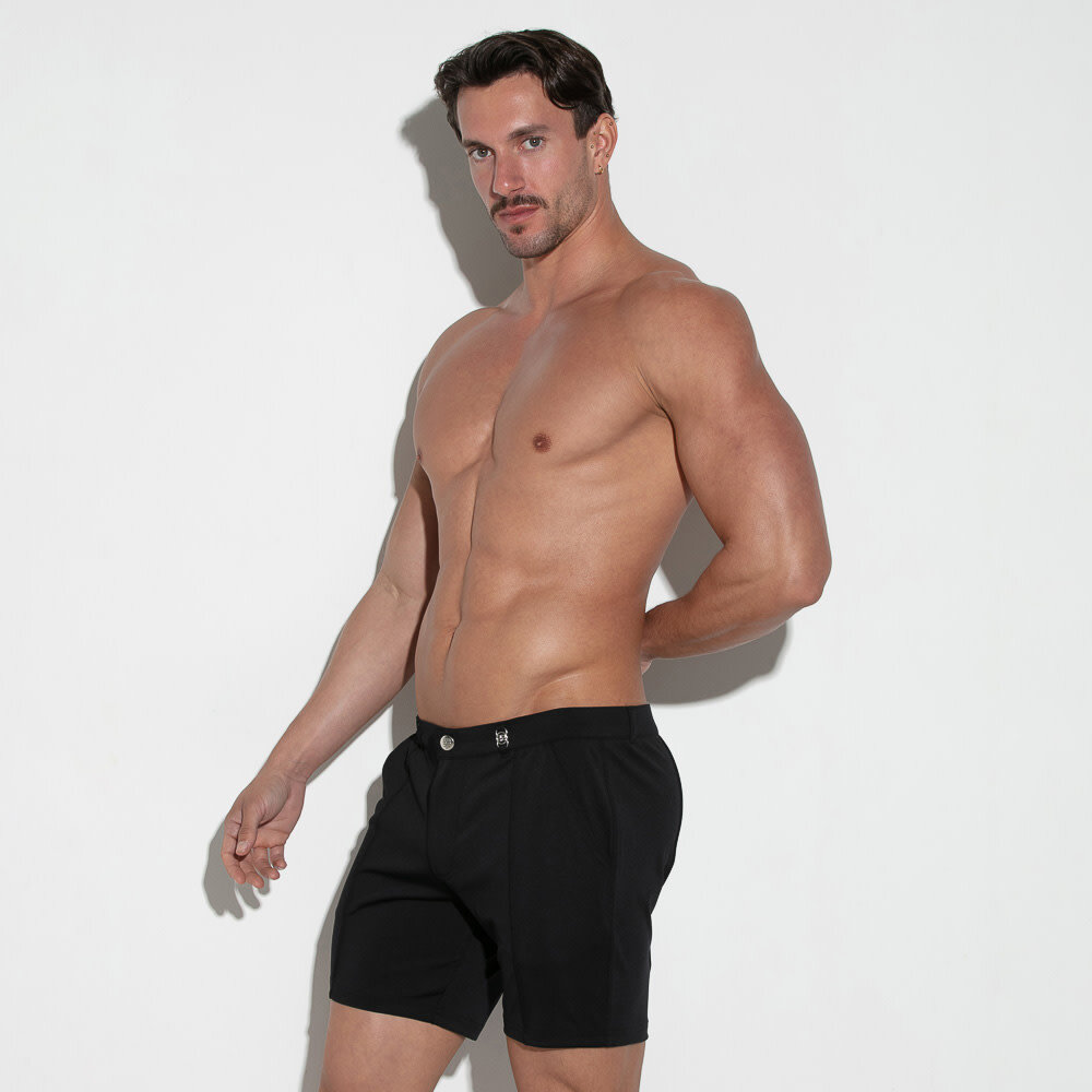Code22 Slim Fit Short Zwart