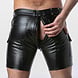 Locker Gear Imitatie Leren Jeansshort Locker Gear Imitatie Leren Jeansshort