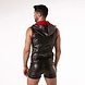 Locker Gear Imitatie Leren Hoody Tanktop Rood Locker Gear Imitatie Leren Hoody Tanktop Rood