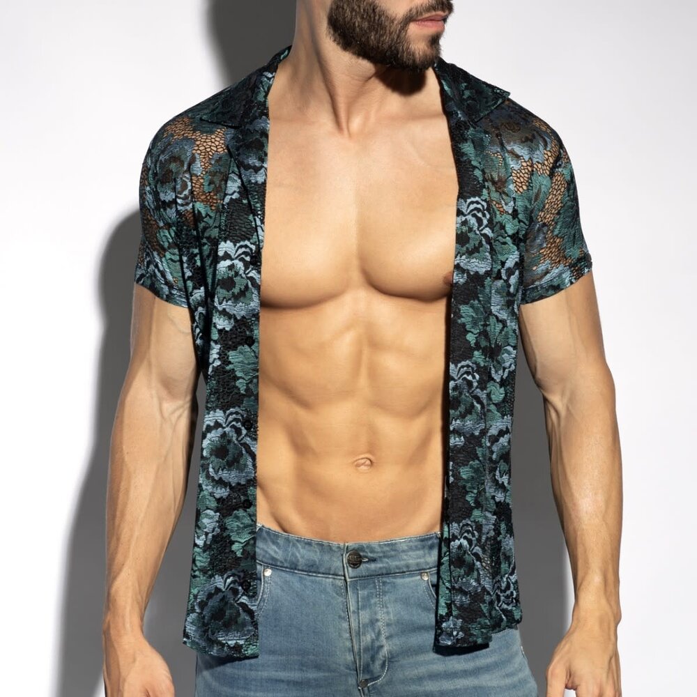 ES Collection Clubwear Blouse Botanic SHT032 ES Collection Clubwear Blouse Botanic SHT032