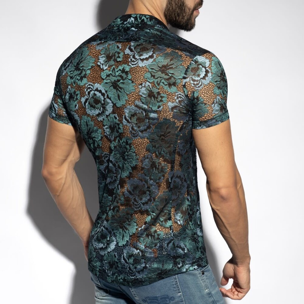 ES Collection Clubwear Blouse Botanic SHT032 ES Collection Clubwear Blouse Botanic SHT032