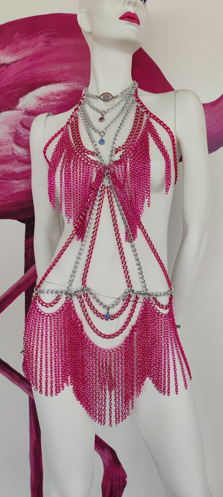 JCHAINES by Jana Campos Jurk Magia Roze