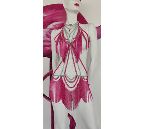 JCHAINES by Jana Campos Jurk Magia Roze JCHAINES by Jana Campos Jurk Magia Roze