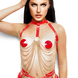 Kinky Diva Ketting BH Rood - one size Kinky Diva Ketting BH Rood - one size