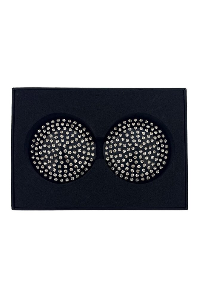 Guilty Pleasure Tepelcovers met Strass - Zwart