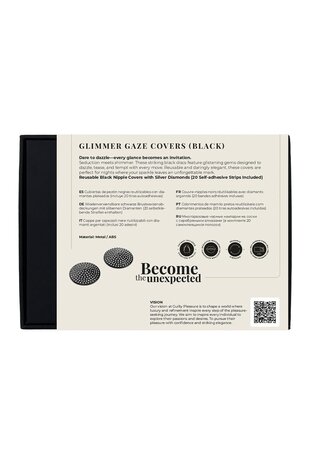 Guilty Pleasure Tepelcovers met Strass - Zwart