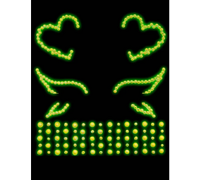 Leg Avenue Glow in the Dark Stickers voor het Gezicht
