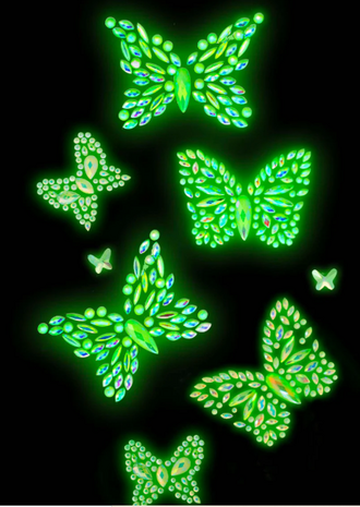 Leg Avenue Glow in the Dark Vlinder Stickers