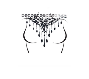 Leg Avenue Body Jewel Chocker - Zwart