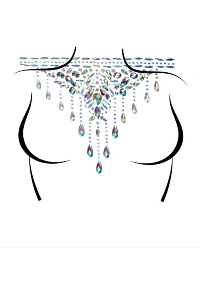 Leg Avenue Copy of Body Jewel Chocker - Zwart