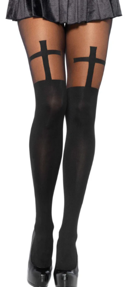 Leg Avenue Panty met Kruis detail