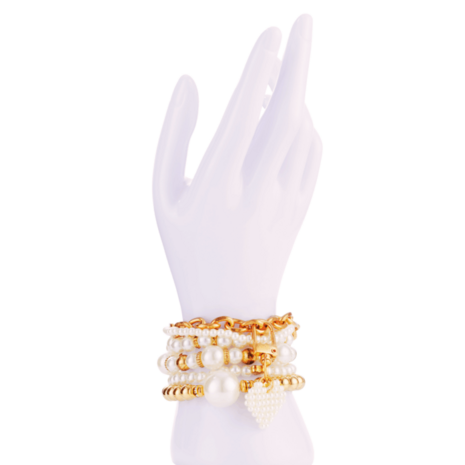Kinky Diva Armband parel hartje