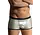 PU Leren Boxershort Zilver M2463
