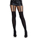 Leg Avenue Elegante Panty met Garter Look en Netdetail