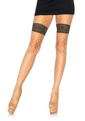 Leg Avenue Diamantnet Panty met Bloemen Garter Detail