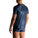 Manstore T-Shirt Blauw Waterdrops M2517 Manstore T-Shirt Blauw Waterdrops M2517