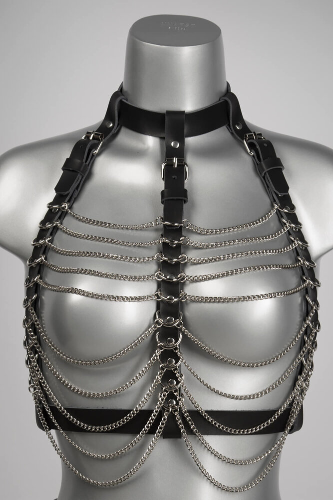 VoyeurX Ketting Harnas Fascinate Geel Goud