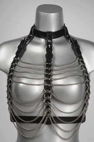 VoyeurX Ketting Harnas Fascinate Geel Goud