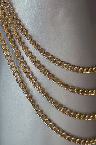 VoyeurX Rose Gouden Ketting Harnas Fascinate