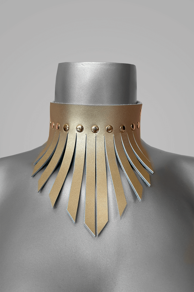 VoyeurX Halsband Fringe Goud VX
