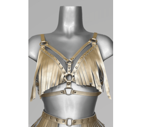 VoyeurX Harnas Fringe Goud VX