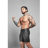 ROK Biker Imitatie Leren Short Zwart