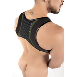 ROK Harnas met Cockring Extensie Zwart/Groen