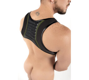 ROK Harnas met Cockring Extensie Zwart/Groen