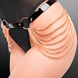 Kinky Diva Lak Riem met Kettingen Zwart/ Rose Goud