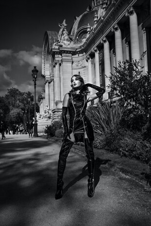 Patrice Catanzaro Lak jurk Louvre